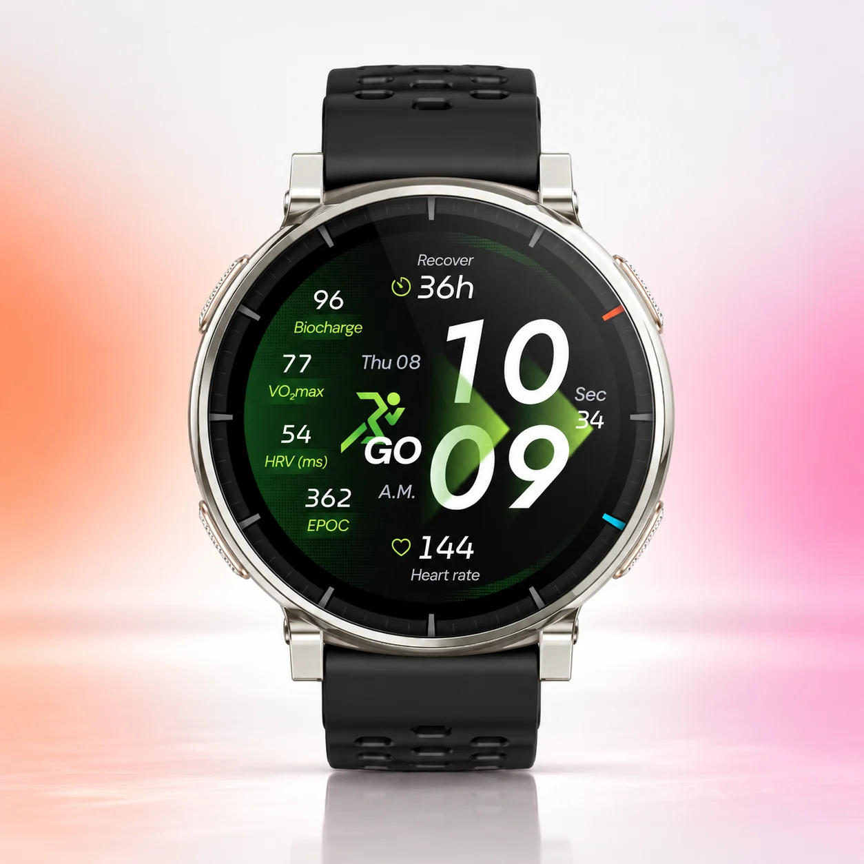 Умные часы Amazfit Active 3 Premium Apex Silver (Серебро) EU