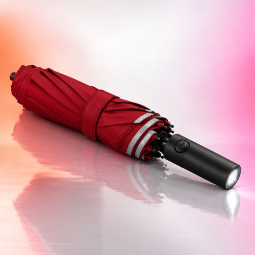 Зонт Zuodu Automatic Umbrella Led Красный
