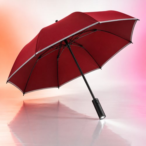 Зонт Zuodu Automatic Umbrella Led Красный