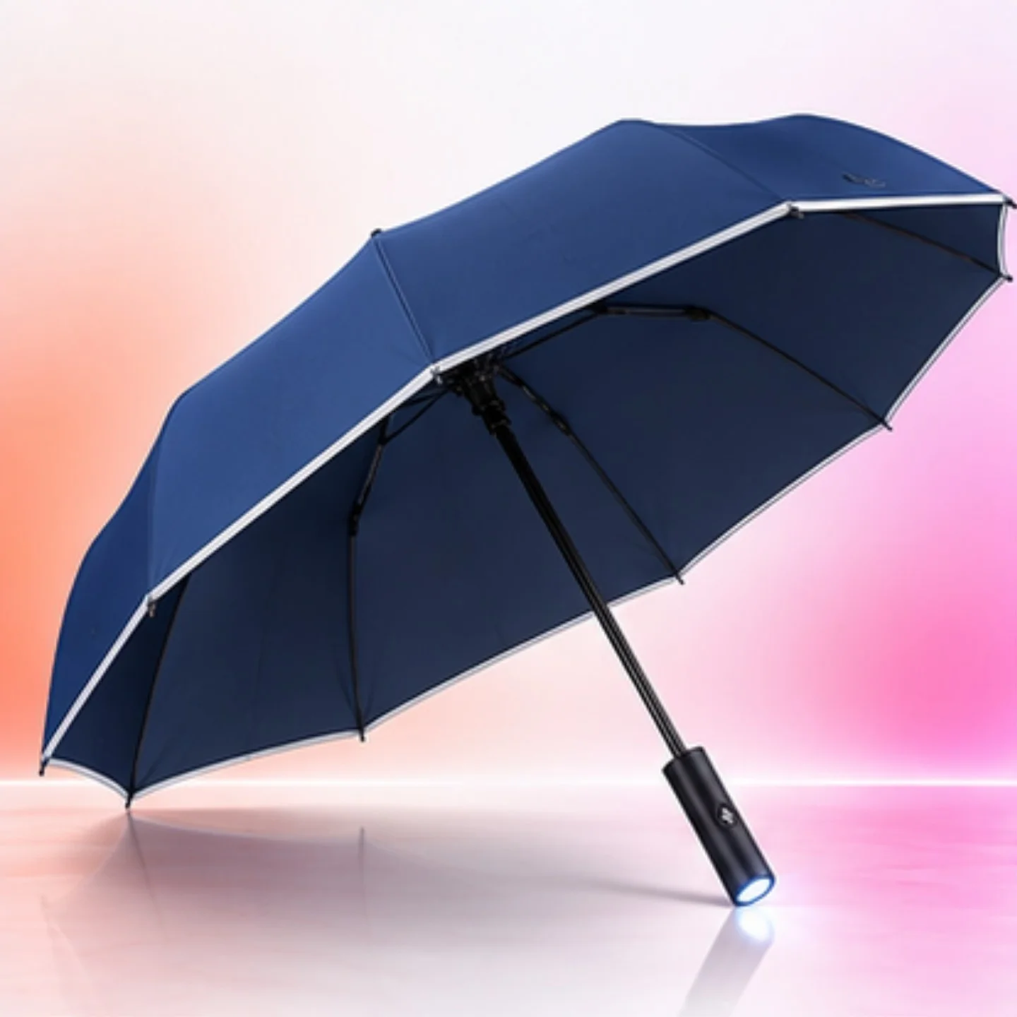 Зонт Zuodu Automatic Umbrella Led Синий