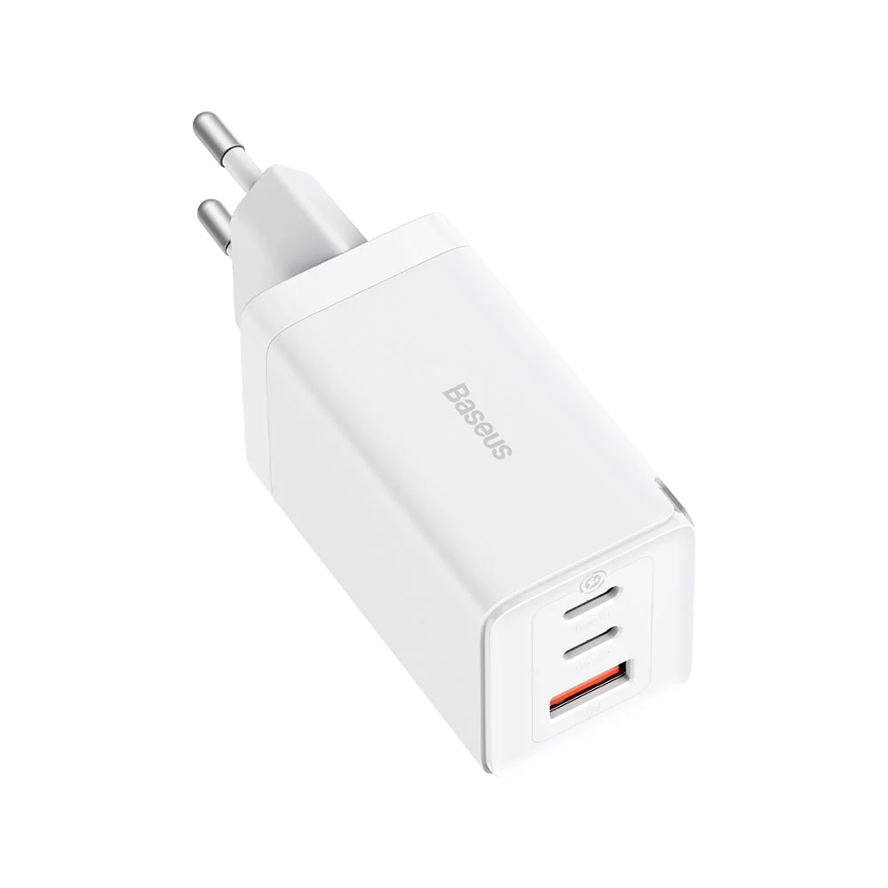 Сетевая зарядка Baseus Gan5 Pro 65W (2C+U) (CCGP120202) Белый