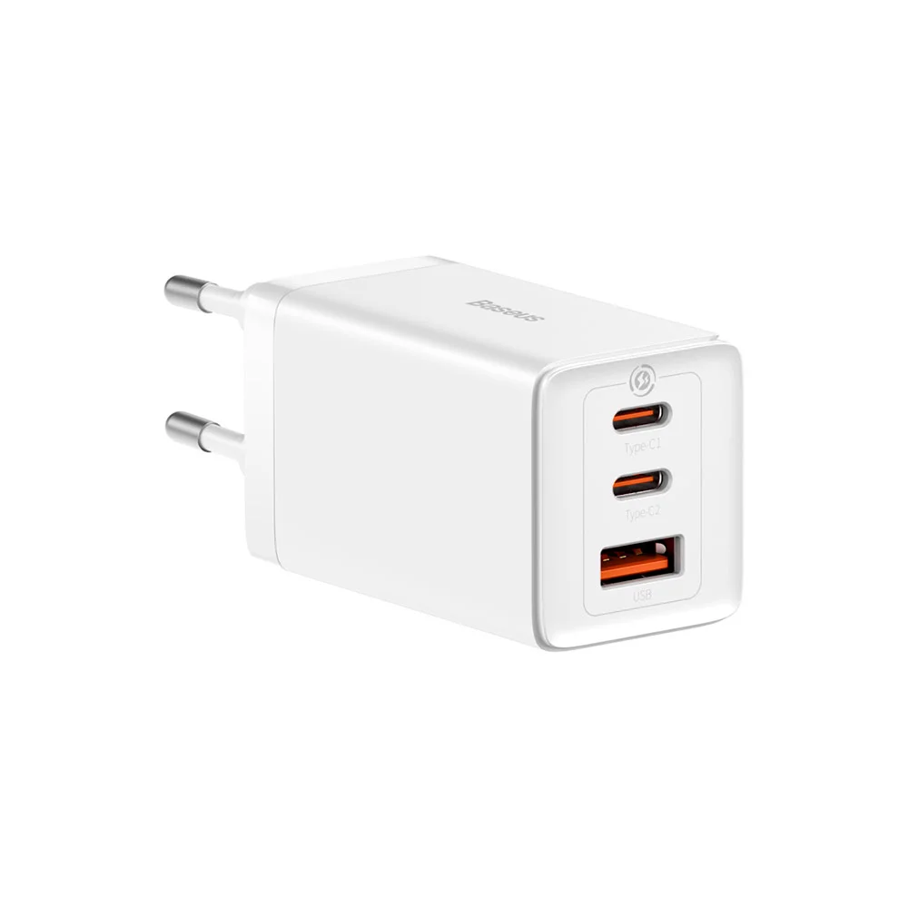 Сетевая зарядка Baseus Gan5 Pro 65W (2C+U) (CCGP120202) Белый