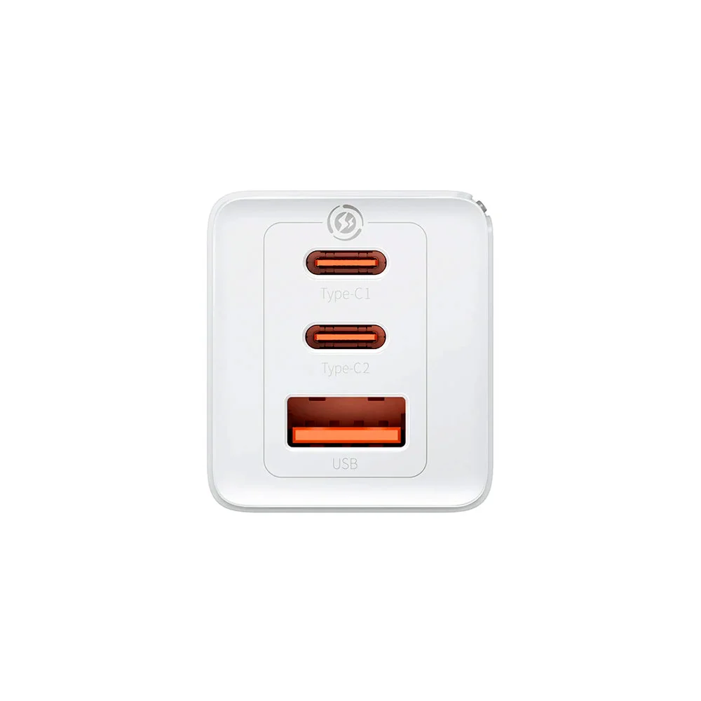 Сетевая зарядка Baseus Gan5 Pro 65W (2C+U) (CCGP120202) Белый