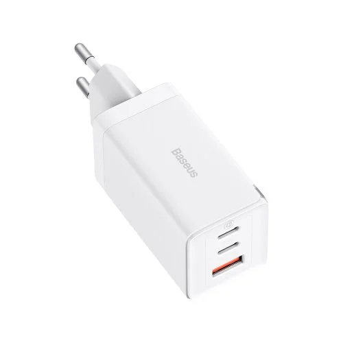 Сетевая зарядка Baseus Gan5 Pro 65W (2C+U) (CCGP120202) Белый
