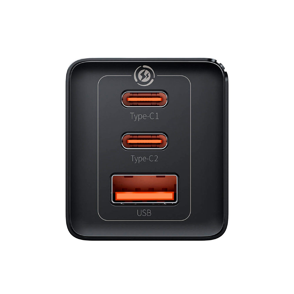 Сетевая зарядка Baseus Gan5 Pro 65W (2C+U) (CCGP120201) Черный