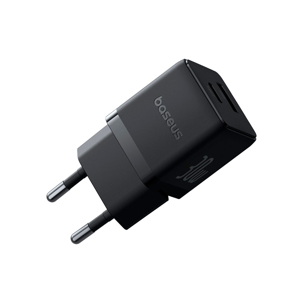 Сетевая зарядка Baseus Palm Fast Charger 30W (C+U) (P1011160A113-01) Черный
