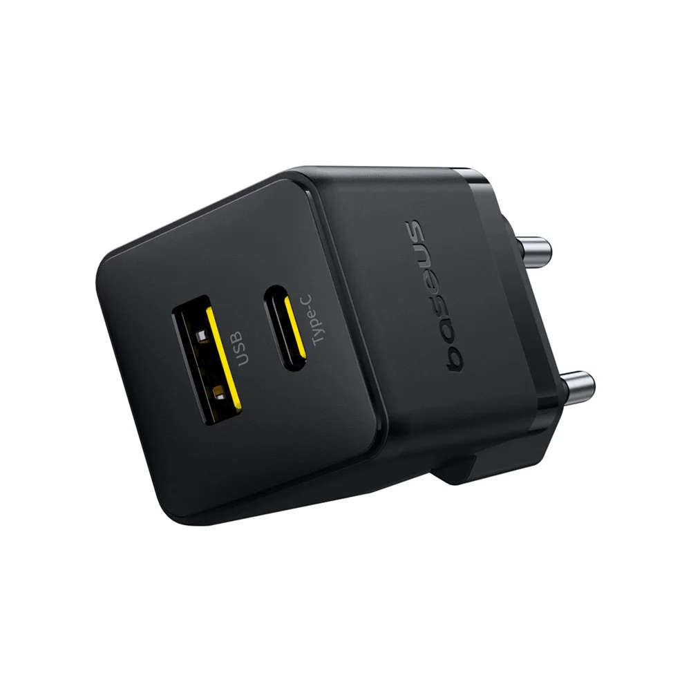 Купить Сетевая зарядка Baseus Palm Fast Charger 30W (C+U) (P1011160A113-01) Черный Сетевая зарядка Baseus Palm Fast Charger 30W (C+U) (P1011160A113-01) Черный