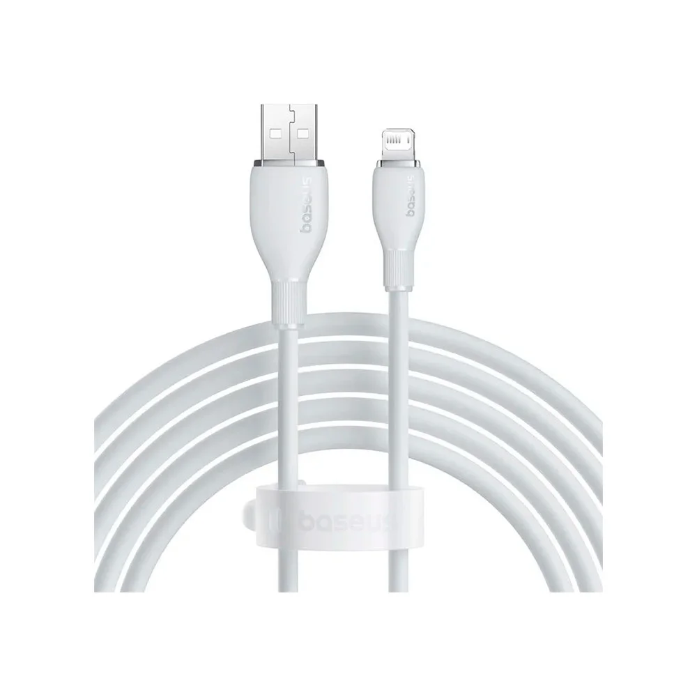 Кабель Baseus Pudding Series USB to Lightning (2.4A, 2м) (P10355700221-01) Белый