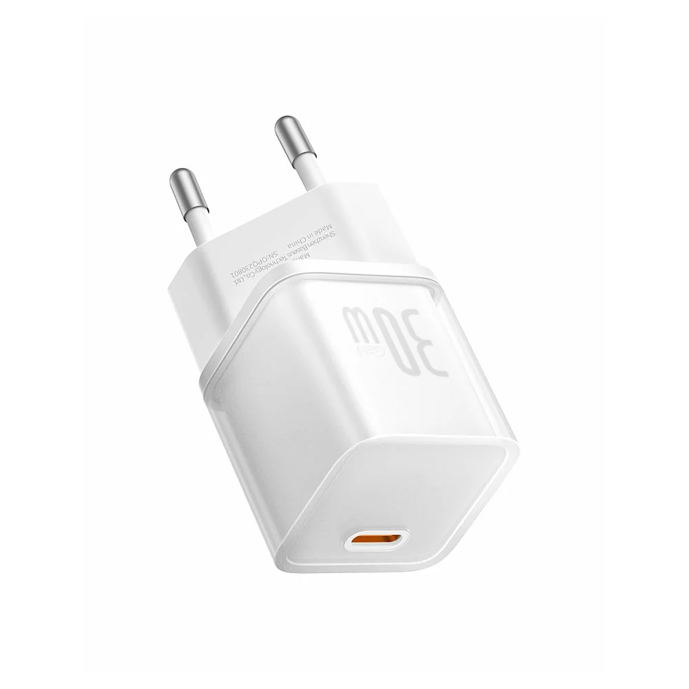 Купить Сетевая зарядка Baseus GaN5S Fast Charger 1C 30W (P10162504213-00) Белый Сетевая зарядка Baseus GaN5S Fast Charger 1C 30W (P10162504213-00) Белый