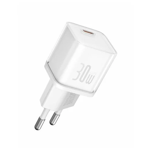 Купить Сетевая зарядка Baseus GaN5S Fast Charger 1C 30W (P10162504213-00) Белый Сетевая зарядка Baseus GaN5S Fast Charger 1C 30W (P10162504213-00) Белый