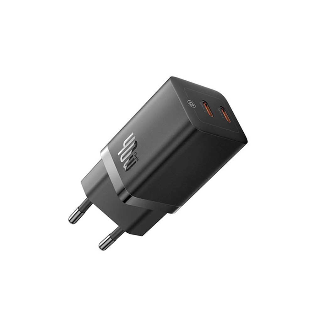 Сетевая зарядка Baseus GaN5 Pro Fast Charger C+C 40W (CCGP180101) Черный