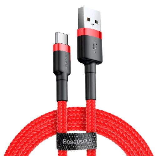 Кабель Baseus Сafule Cable USB For Type-C (3A, 1м) (CATKLF-B09) Красный