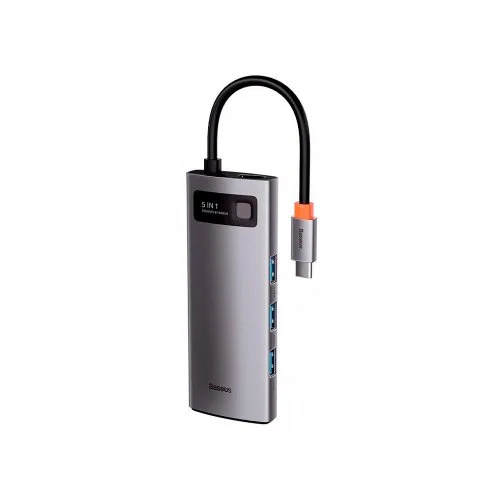 Купить Хаб Baseus Metal Gleam Series 5-in-1 Type-C HUB (CAHUB-CX0G) Хаб Baseus Metal Gleam Series 5-in-1 Type-C HUB (CAHUB-CX0G)