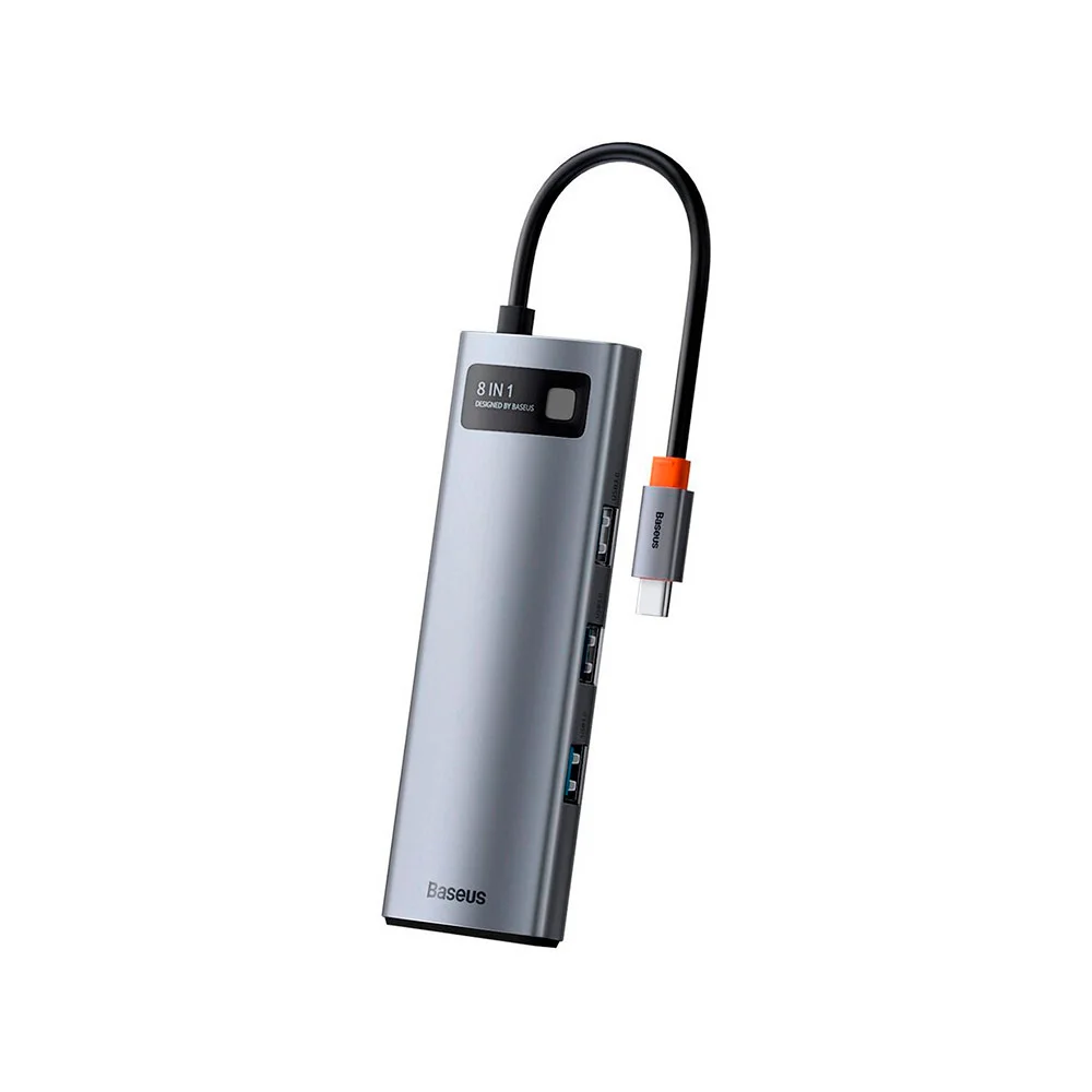 Купить Хаб Baseus Metal Gleam Series 8-in-1 Type-C HUB Docking Station (CAHUB-CV0G) Хаб Baseus Metal Gleam Series 8-in-1 Type-C HUB Docking Station (CAHUB-CV0G)