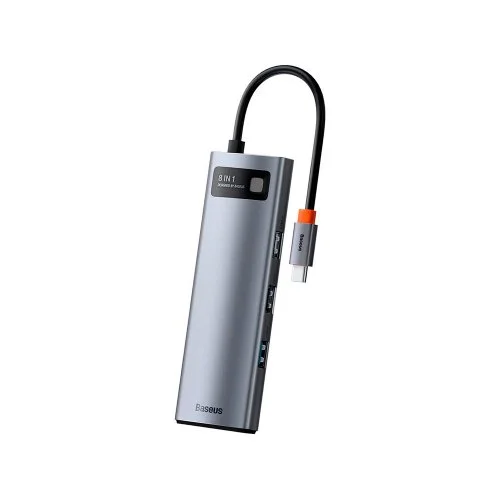 Купить Хаб Baseus Metal Gleam Series 8-in-1 Type-C HUB Docking Station (CAHUB-CV0G) Хаб Baseus Metal Gleam Series 8-in-1 Type-C HUB Docking Station (CAHUB-CV0G)