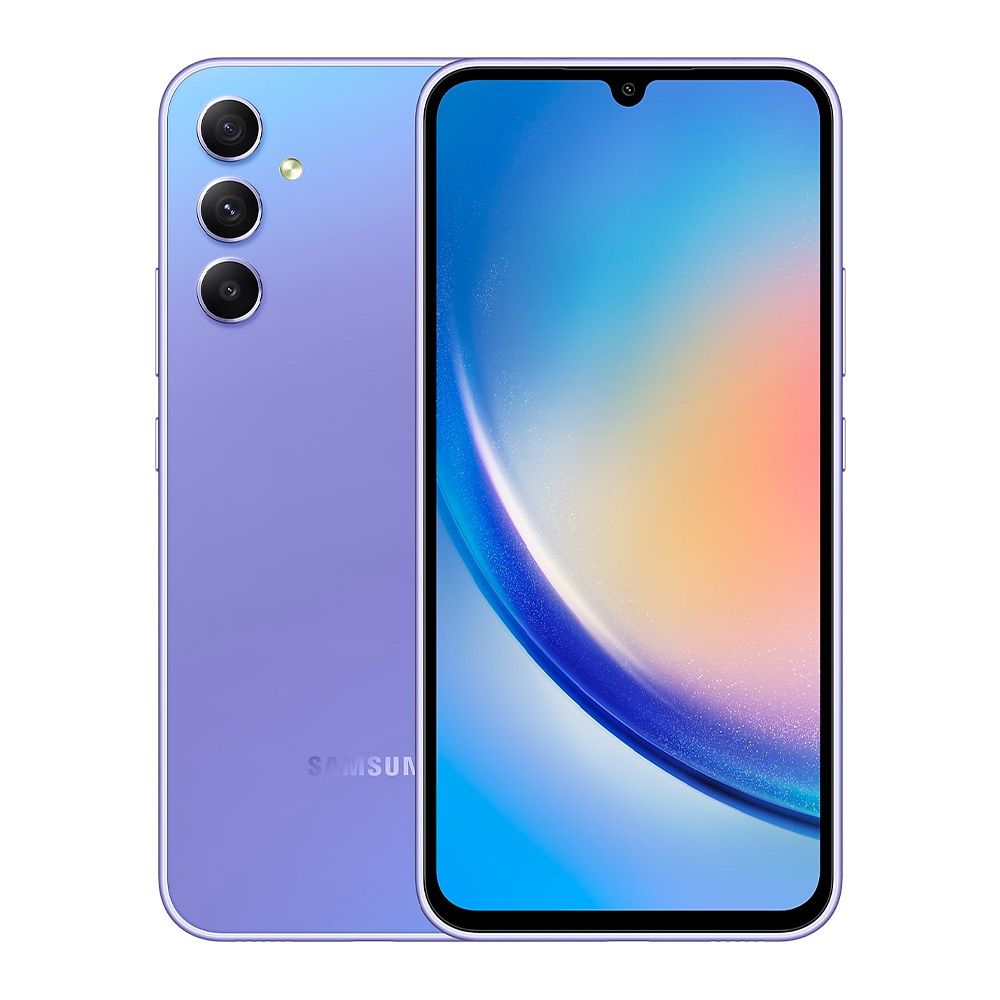 Смартфон Samsung Galaxy A34 5G (A346M) 8/256Gb Awesome Violet (Фиолетовый), размер 78.1x161.3x8.2 мм