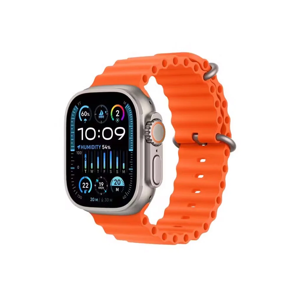 Умные часы Apple Watch Ultra 2 49mm Titanium Case (MREH3LW) Orange Ocean Band Умные часы Apple Watch Ultra 2 49mm Titanium Case (MREH3LW) Orange Ocean Band