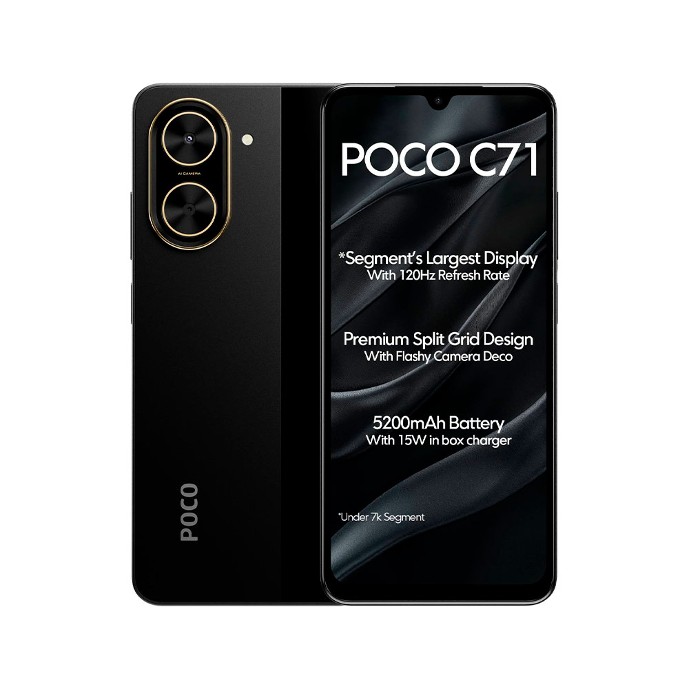 Смартфон Xiaomi Poco C71 4/128Gb Power Black (Черный) RU
