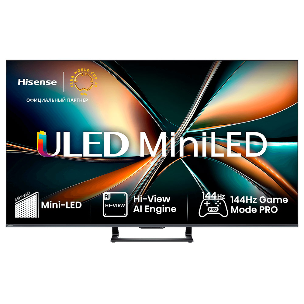 Телевизор 55" Hisense 55U7Q (4K Ultra HD 3840x2160, Smart TV) Черный