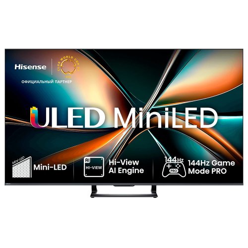 Телевизор 55" Hisense 55U7Q (4K Ultra HD 3840x2160, Smart TV) Черный