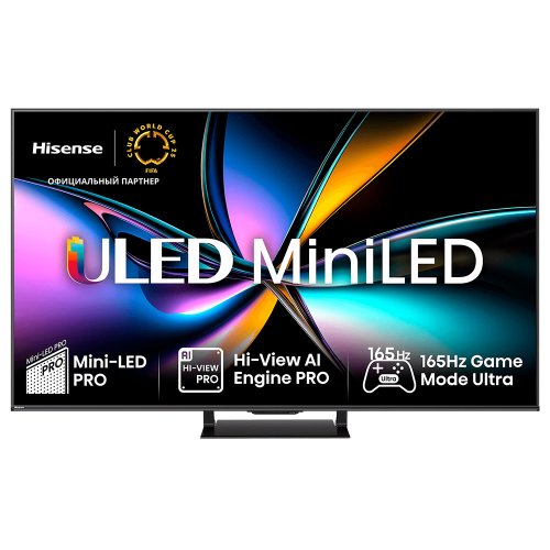 Телевизор 55" Hisense 55U7Q PRO (4K Ultra HD 3840x2160, Smart TV) Черный