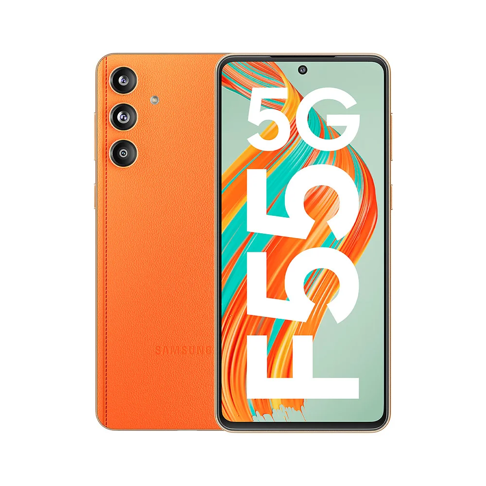Смартфон Samsung Galaxy F55 8/256Gb Apricot Crush (Оранжевый)