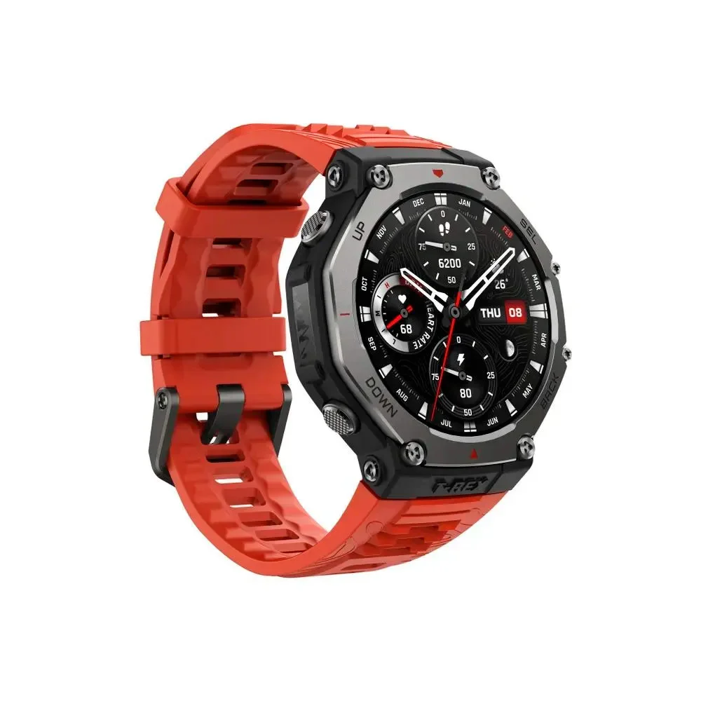 Купить Умные часы Amazfit T-Rex 3 Lava Red (Красный / Черный) Умные часы Amazfit T-Rex 3 Lava Red (Красный / Черный)