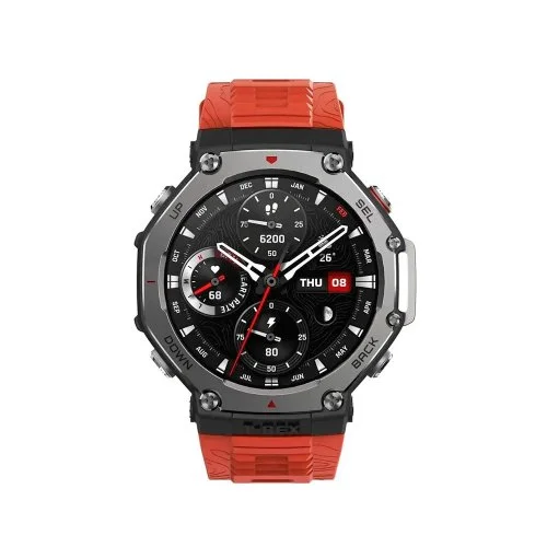 Купить Умные часы Amazfit T-Rex 3 Lava Red (Красный / Черный) Умные часы Amazfit T-Rex 3 Lava Red (Красный / Черный)
