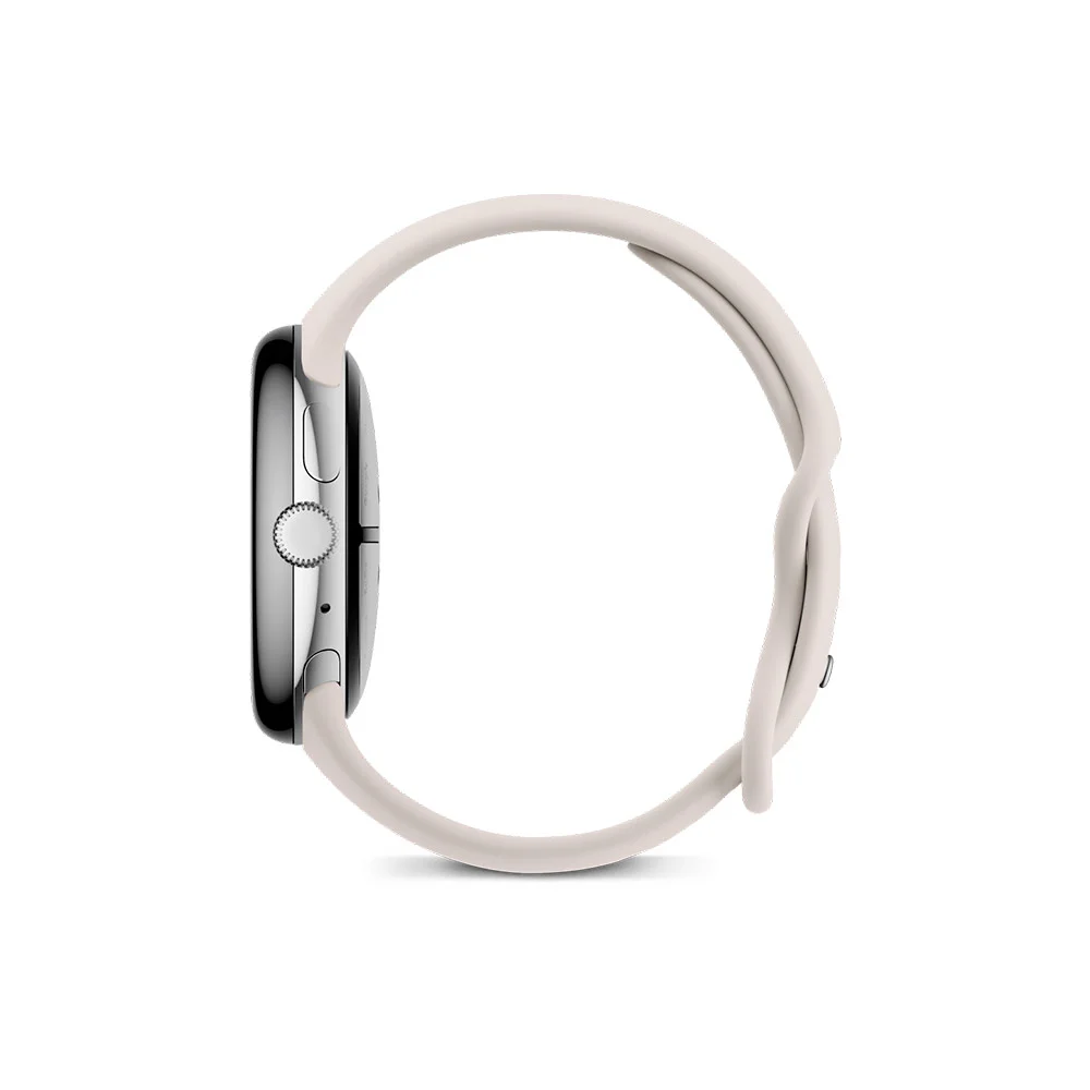 Купить Умные часы Google Pixel Watch 3 Wi-Fi 45mm Polished Silver Case / Porcelian Active Band (Бежевый) Умные часы Google Pixel Watch 3 Wi-Fi 45mm Polished Silver Case / Porcelian Active Band (Бежевый)