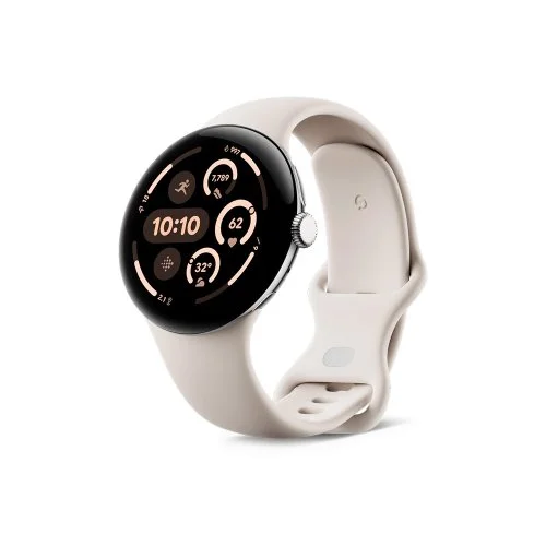 Купить Умные часы Google Pixel Watch 3 Wi-Fi 45mm Polished Silver Case / Porcelian Active Band (Бежевый) Умные часы Google Pixel Watch 3 Wi-Fi 45mm Polished Silver Case / Porcelian Active Band (Бежевый)