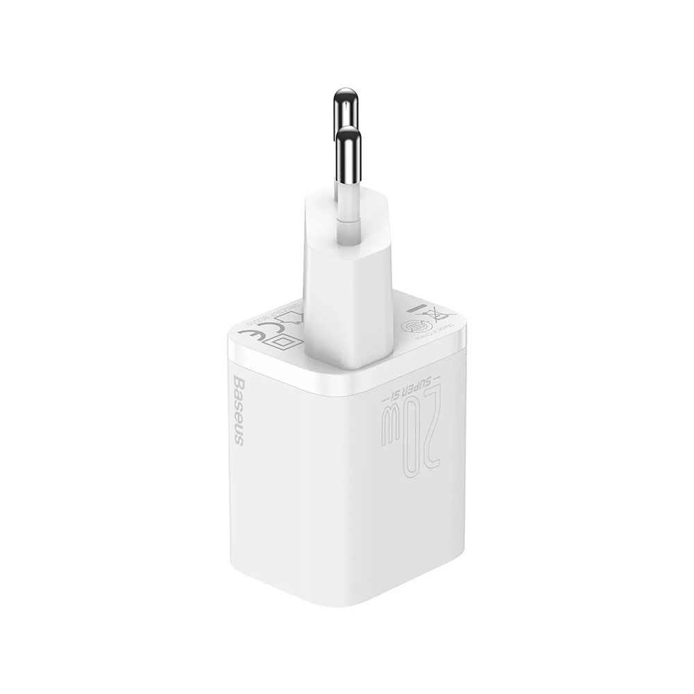 Сетевая зарядка Baseus Super Si Quick Charger 1C (20W) (TZCCSUP-B02) Белый