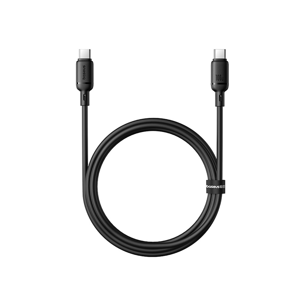 Кабель Baseus Silky Series Type-C to Type-C (100W, 2м) (P10377704113-01) Черный