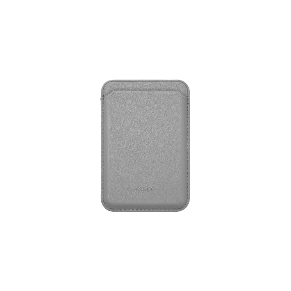 Картхолдер KZDOO MagSafe кожаный с подставкой Серый