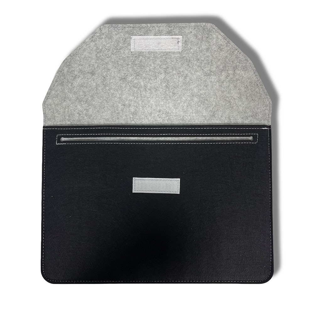 Чехол-конверт для ноутбука войлочный 14" Черный / Серый