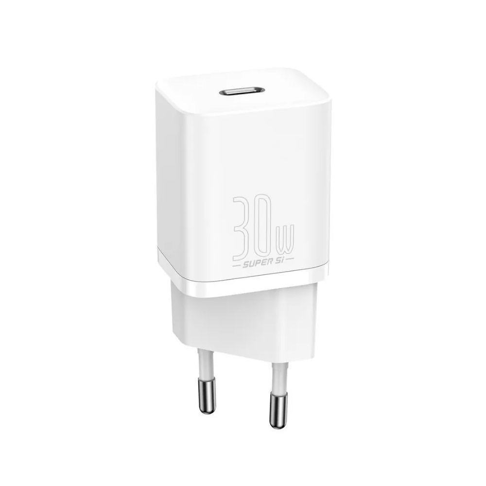 Сетевая зарядка OS-Baseus GaN5 Fast Charger (mini) 1C 30W (CCGN070502) Белый