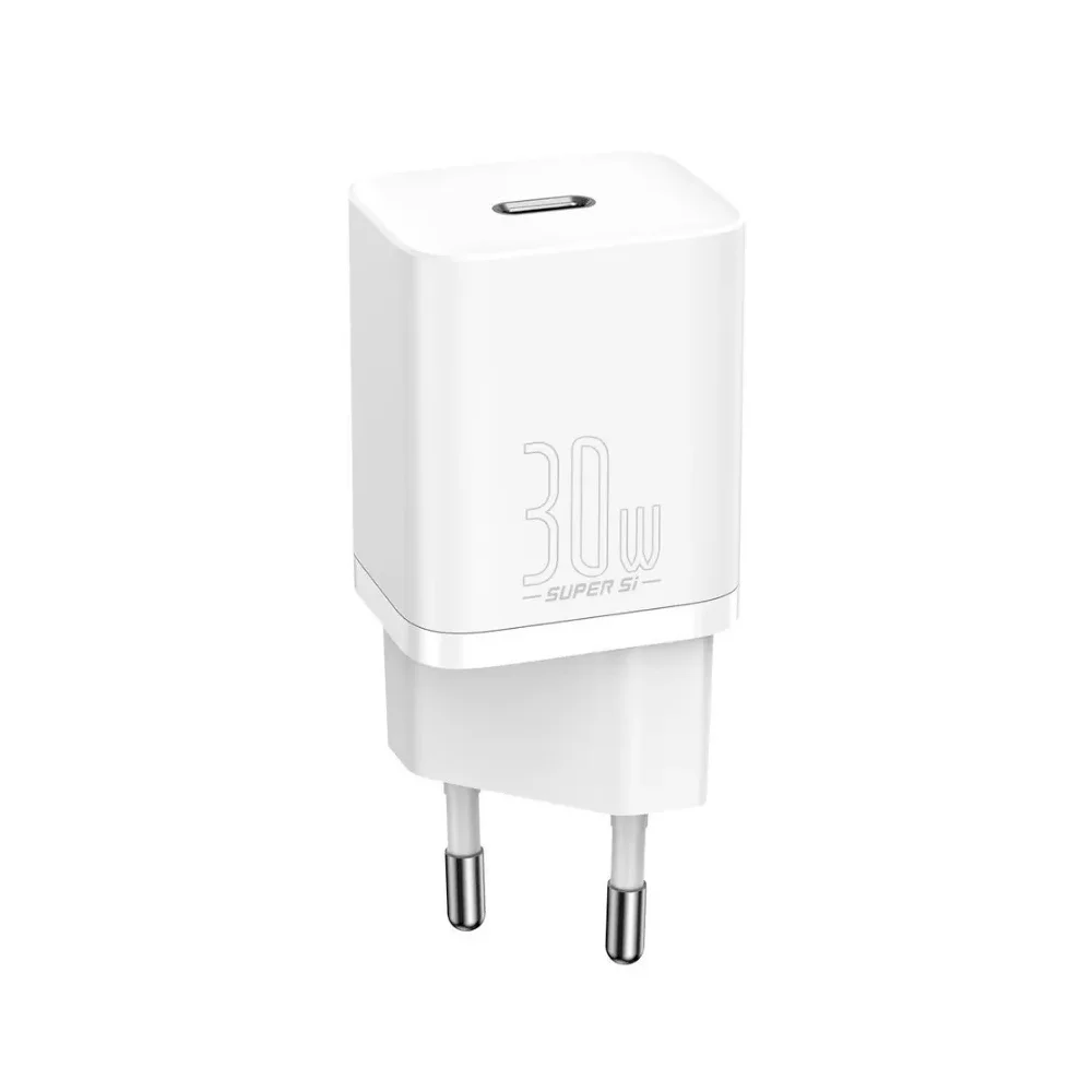 Сетевая зарядка OS-Baseus GaN5 Fast Charger (mini) 1C 30W (CCGN070502) Белый