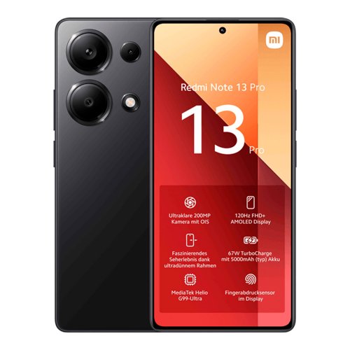 Смартфон Xiaomi Redmi Note 13 Pro 4G 8/256GB Midnight Black (Черный) EU