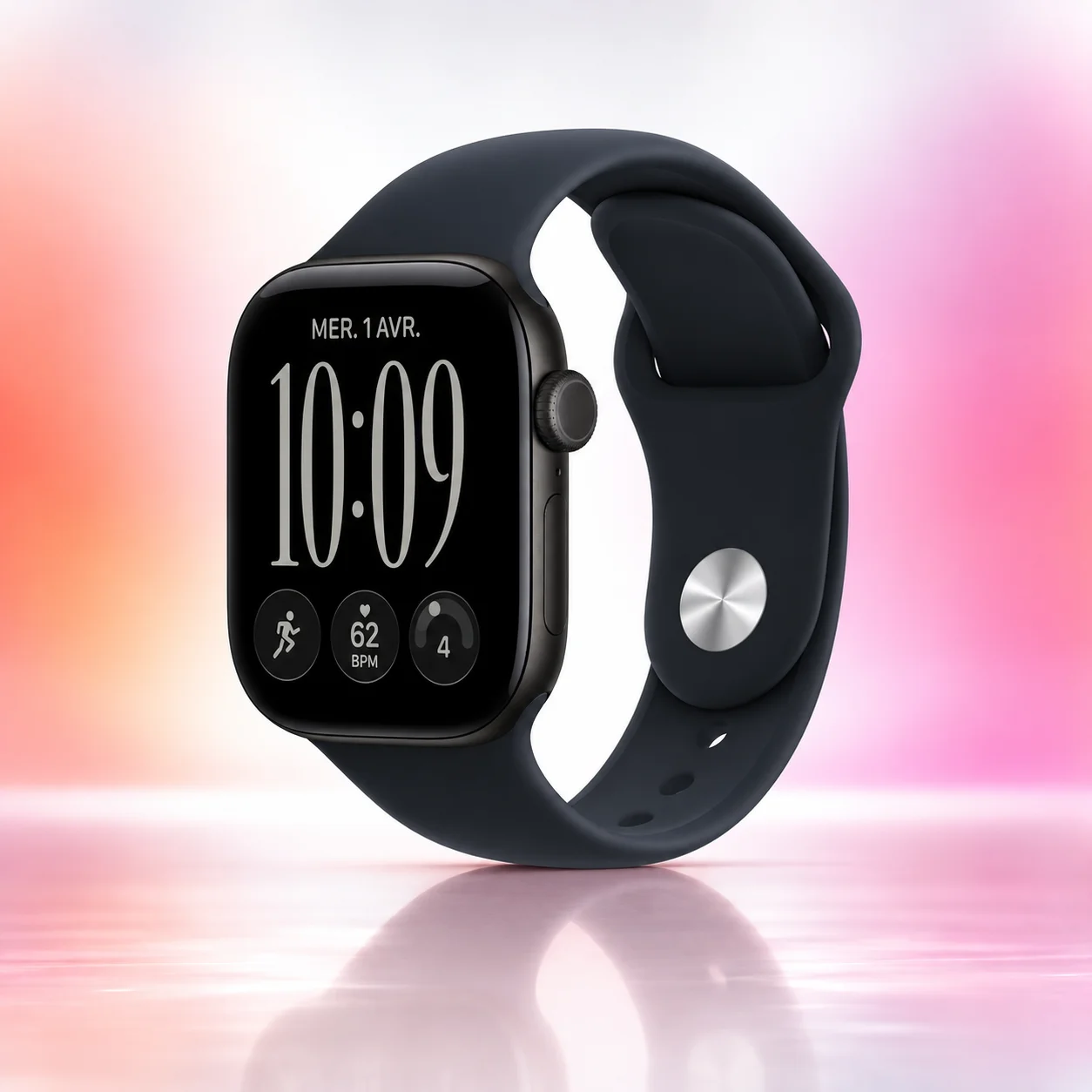 Умные часы Apple Watch S12 42mm Space Gray Navy Blue M/L (US)