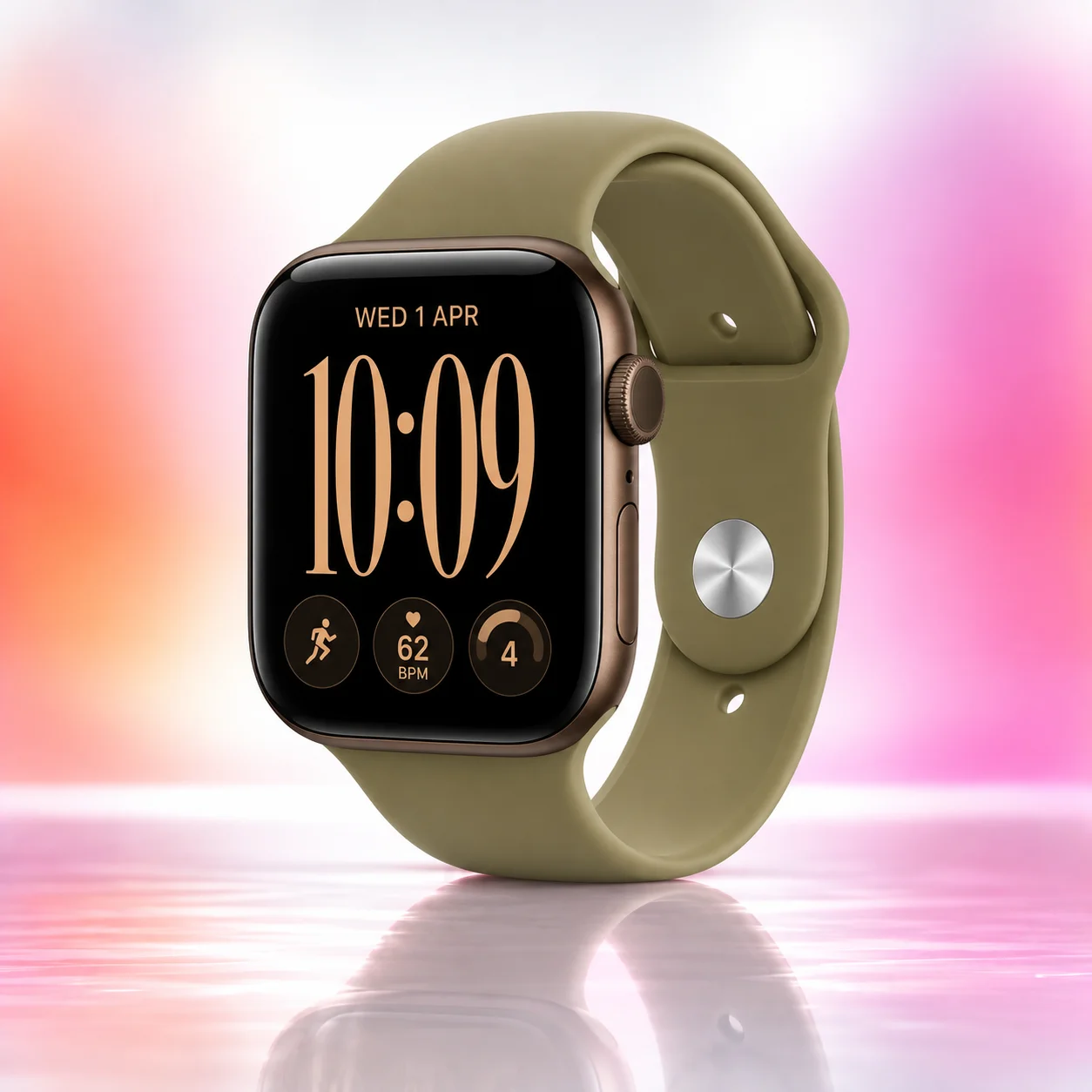 Умные часы Apple Watch S12 42mm Dark Bronze Olive S/M (US)