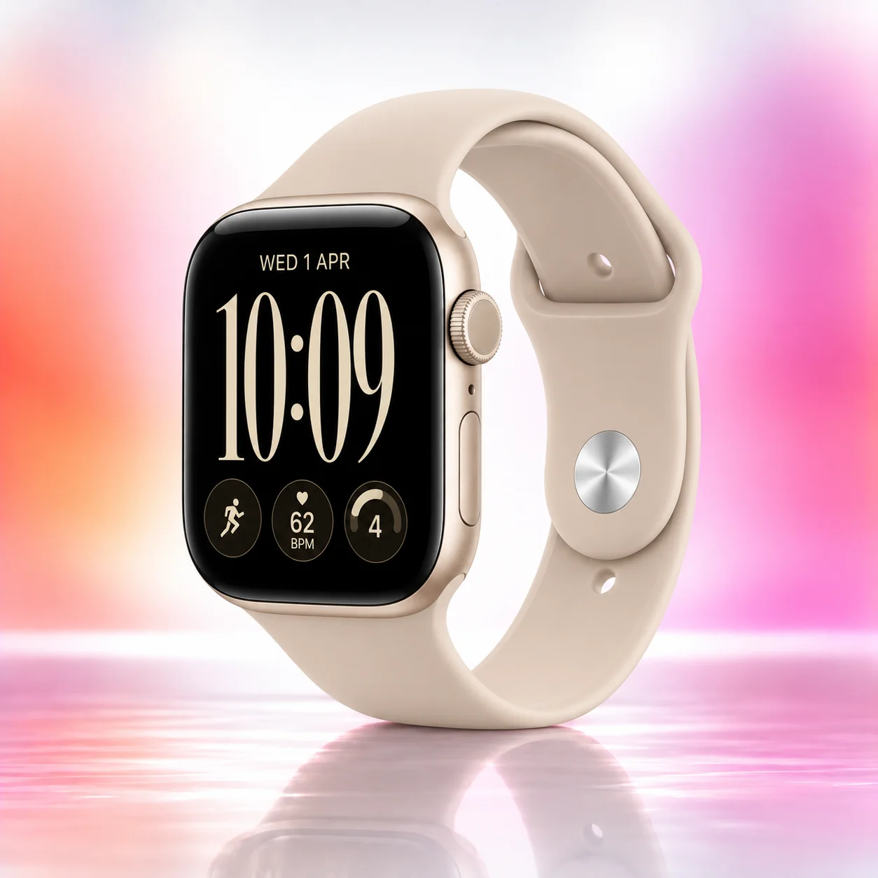 Умные часы Apple Watch S12 42mm Light Gold Sand S/M (US)