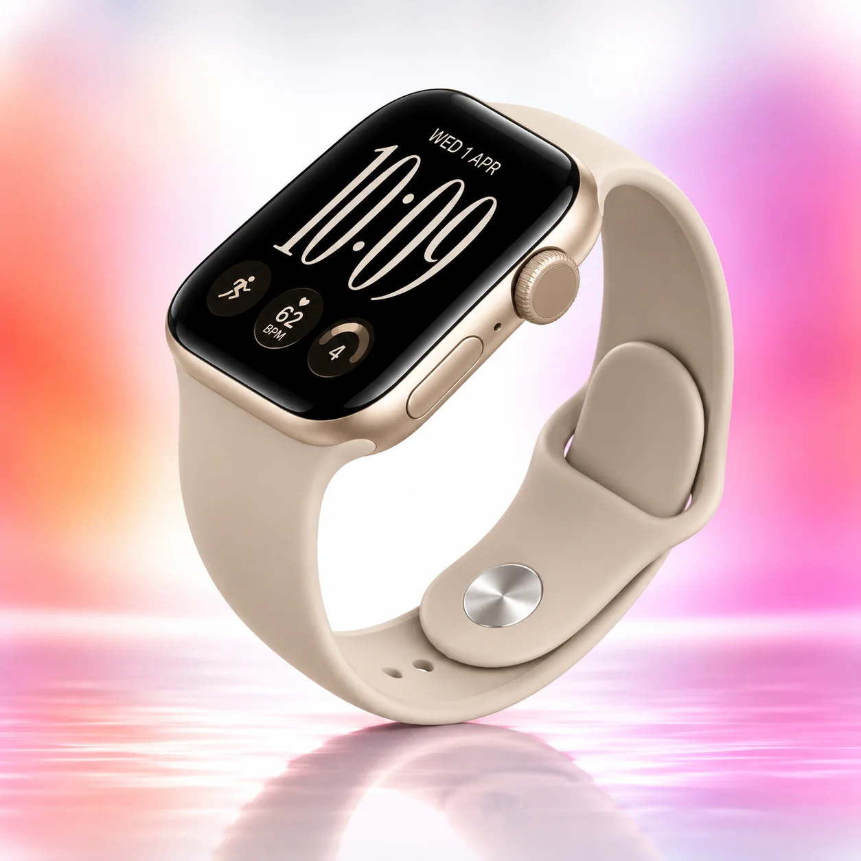 Умные часы Apple Watch S12 42mm Light Gold Sand M/L (US)