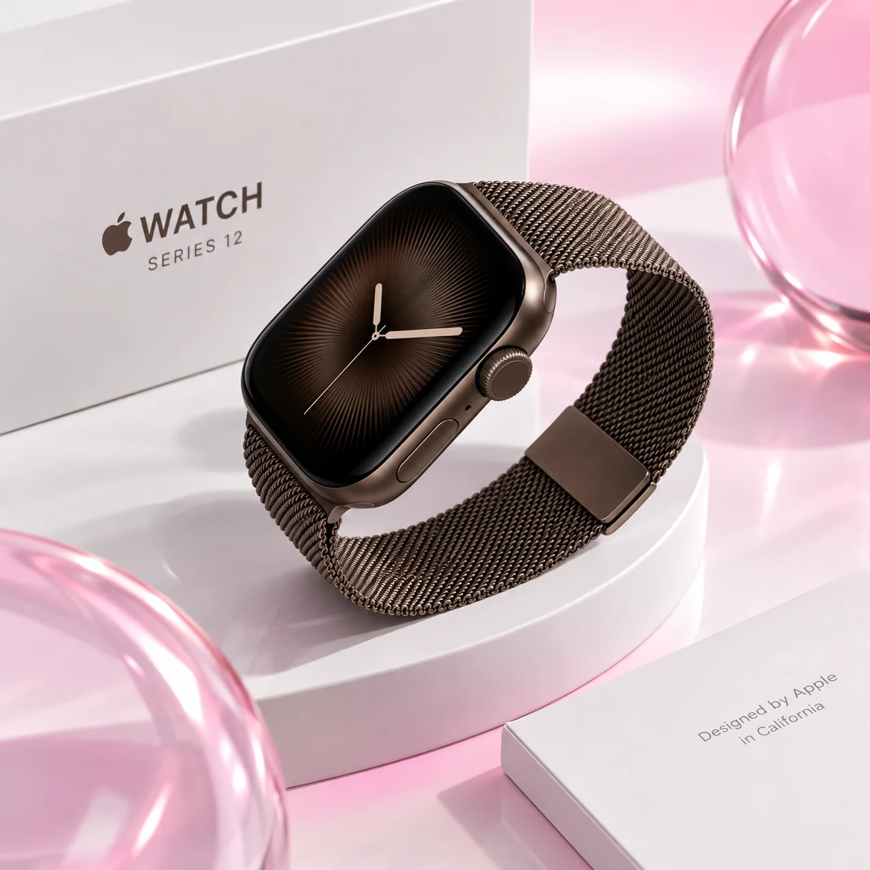 Умные часы Apple Watch S12 42mm Dark Bronze Milanese Loop S/M (US)