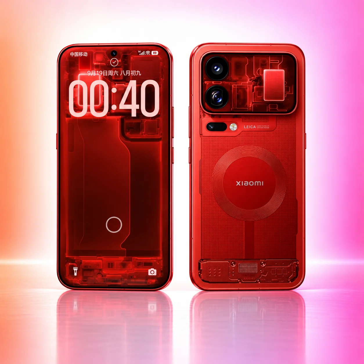 Xiaomi 18 Pro Max 16/1024Gb (CN) Прозрачный красный (Transparent Special Edition)