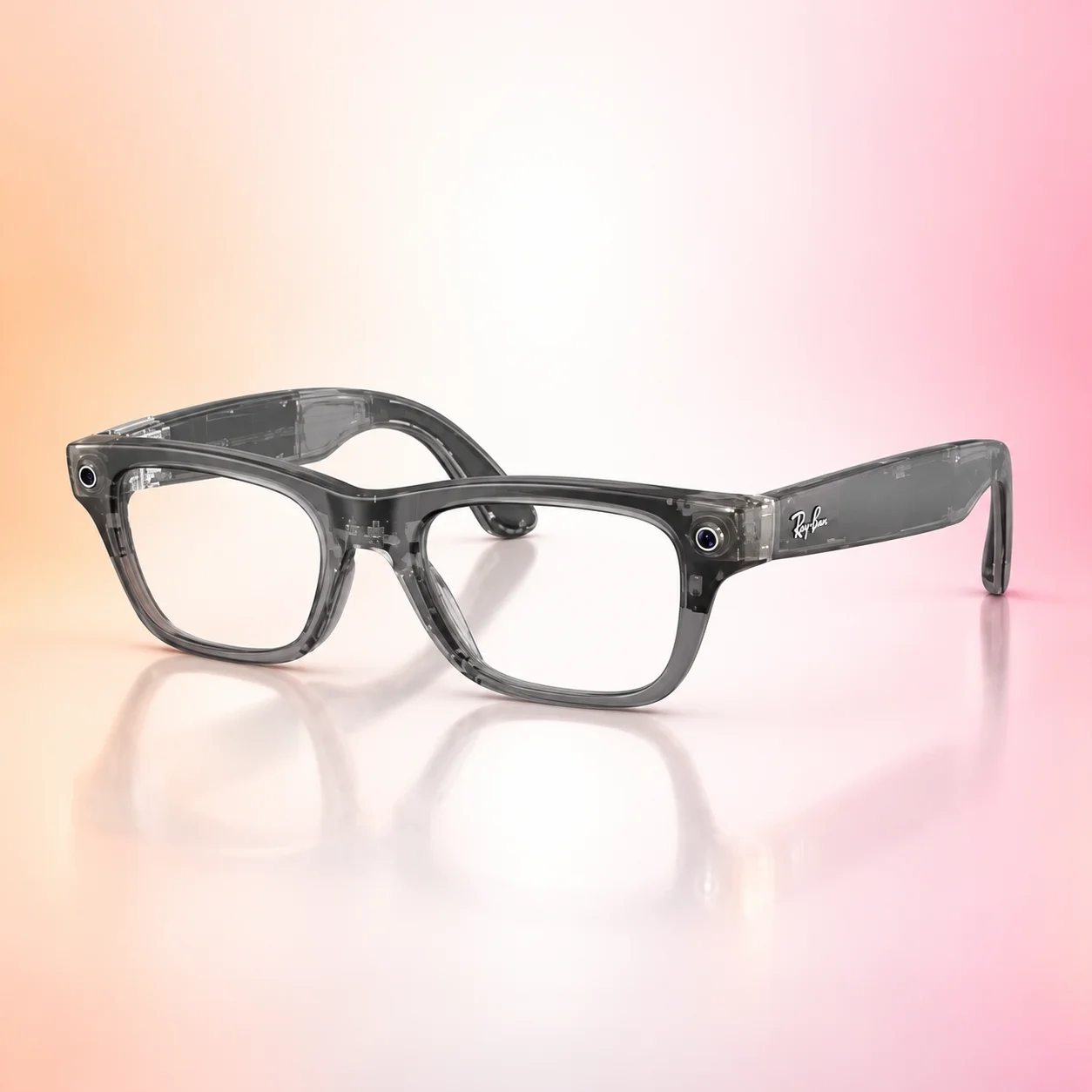 Умные очки Meta Ray-Ban Blayzer Optics Gen2 54mm (RW7001 US) Matte Transparent Ice Grey (Серый)