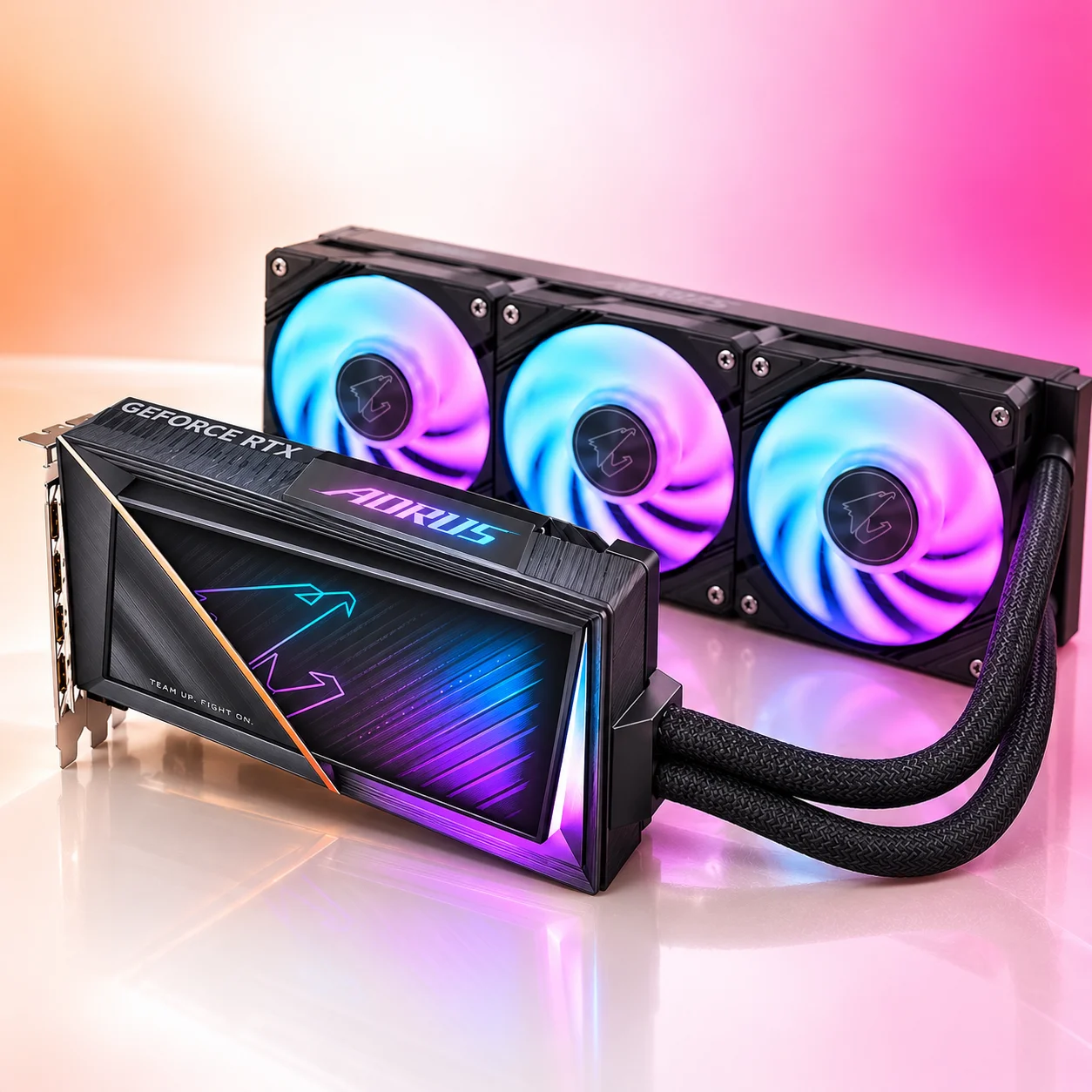 Видеокарта GIGABYTE NVIDIA GeForce RTX 5080 AORUS XTREME WATERFORCE 16Gb