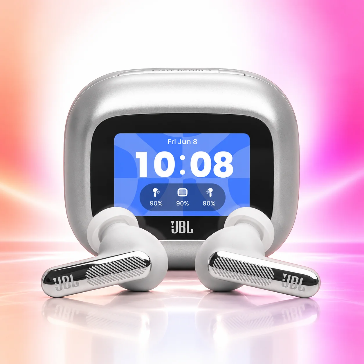 Беспроводные наушники JBL Live Beam 4, Silver (Серебристый) CN