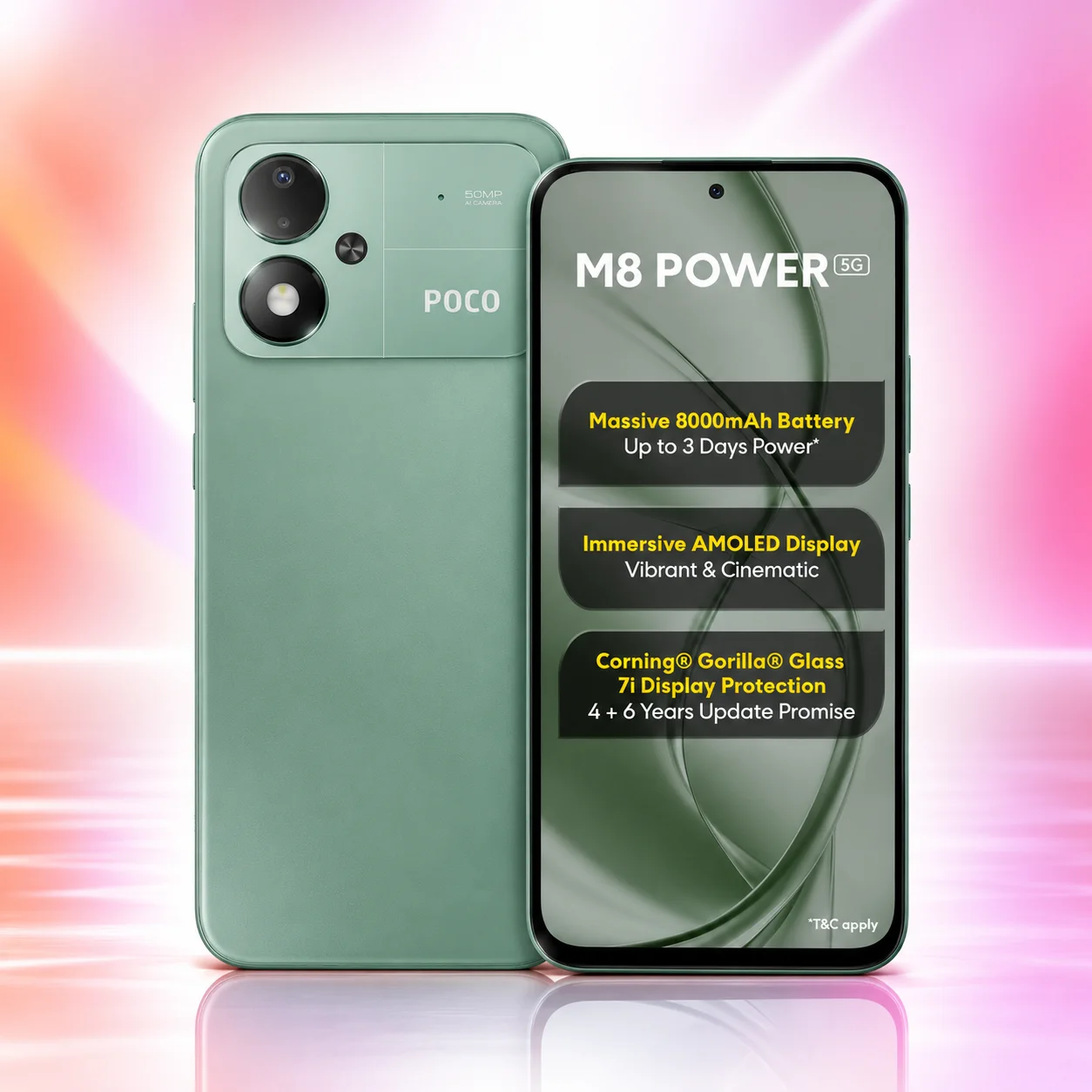 POCO M8 Power 8/256Gb (EU) Green (Зеленый)