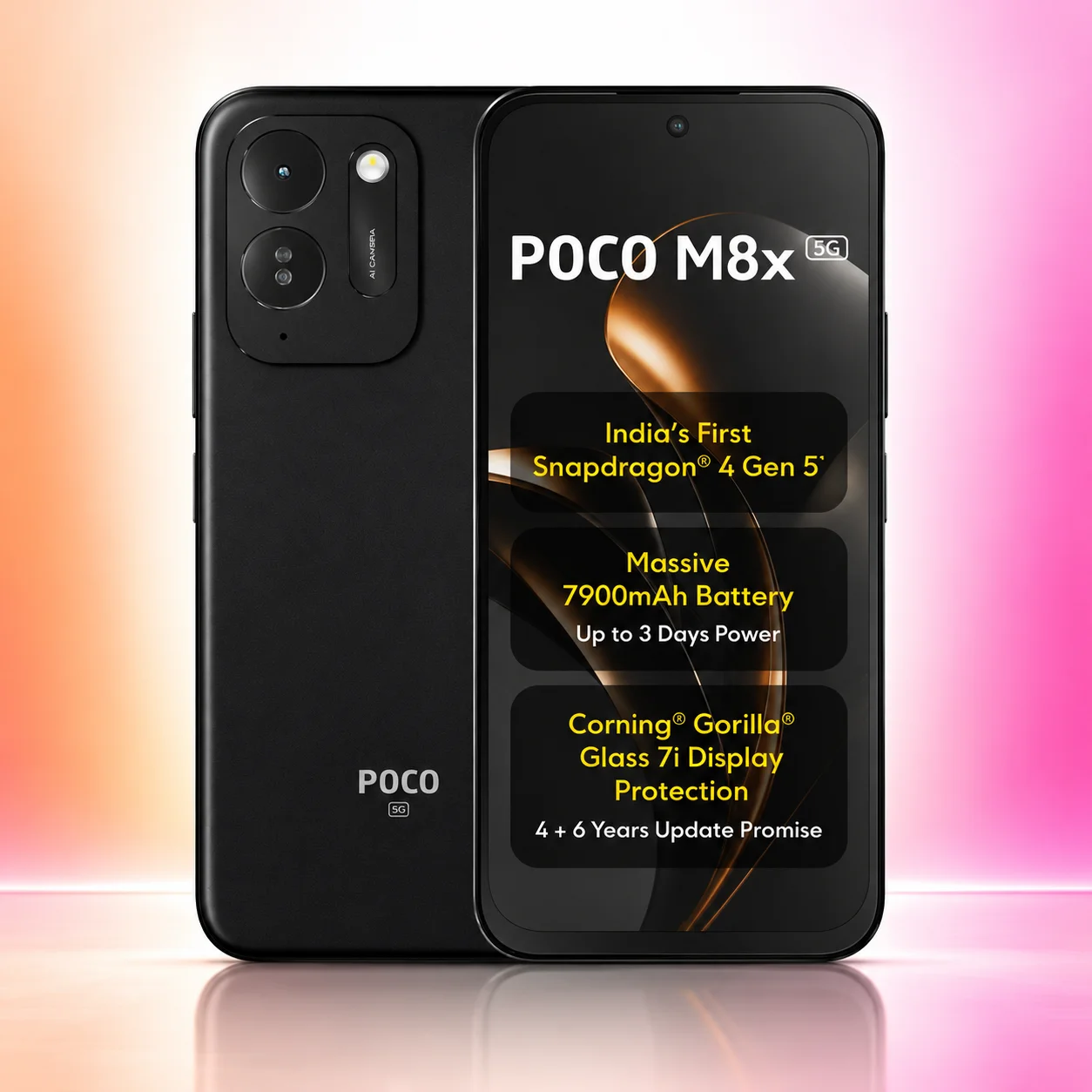 POCO M8x 5G 4/128Gb Black (Черный)