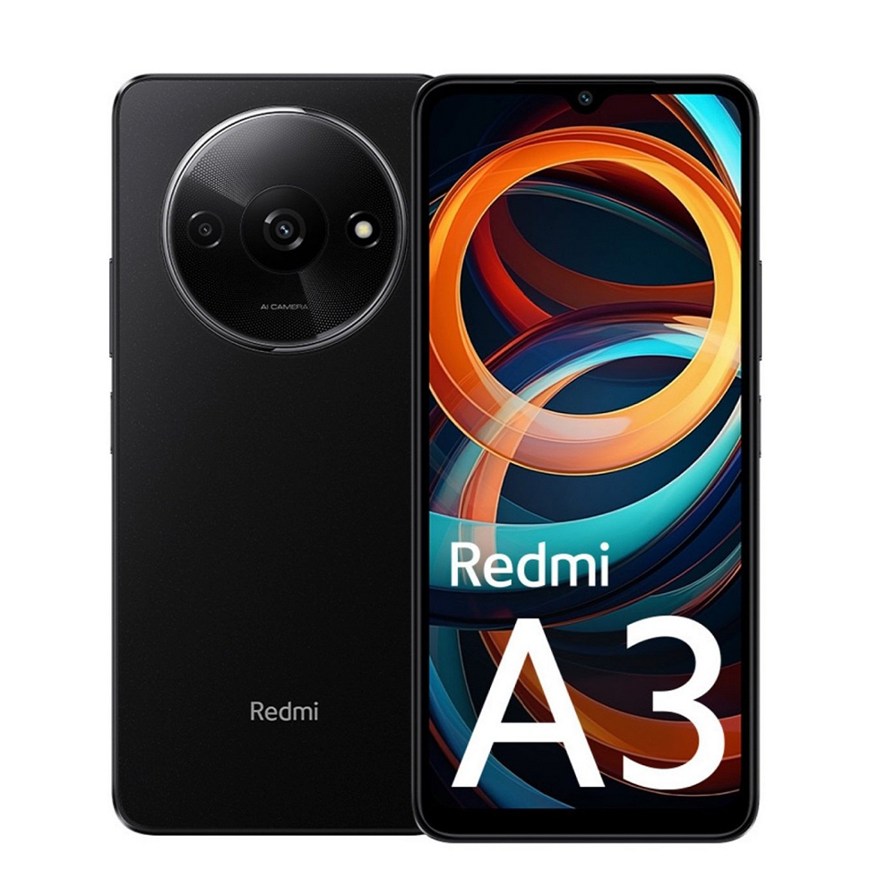 Смартфон Xiaomi Redmi A3 3/64Gb Midnight Black (Черный) RU t8510 - фото 1