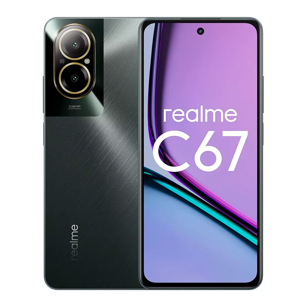 Смартфон Realme C67 4G 8/256Gb Black Rock (Черный) RU